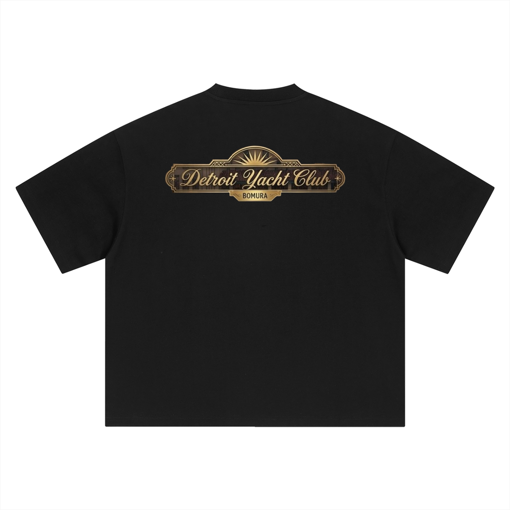 Detroit Yacht Club 1928 Oversized Tee by Bomura