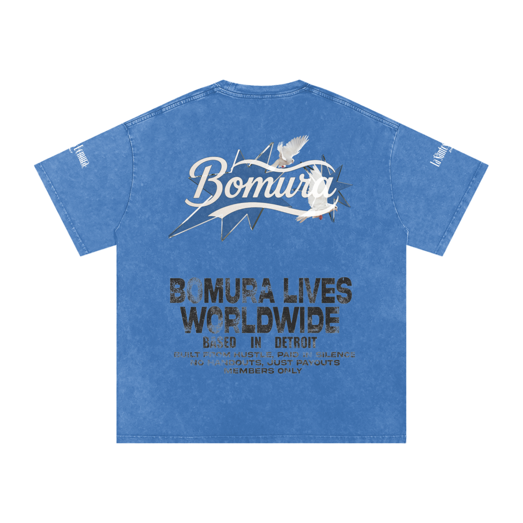 Bomura Lives SS'26 Washed Oversized Cotton T-Shirt