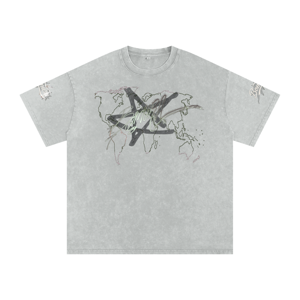 Bomura Logo Script Oversized Cotton T-Shirt