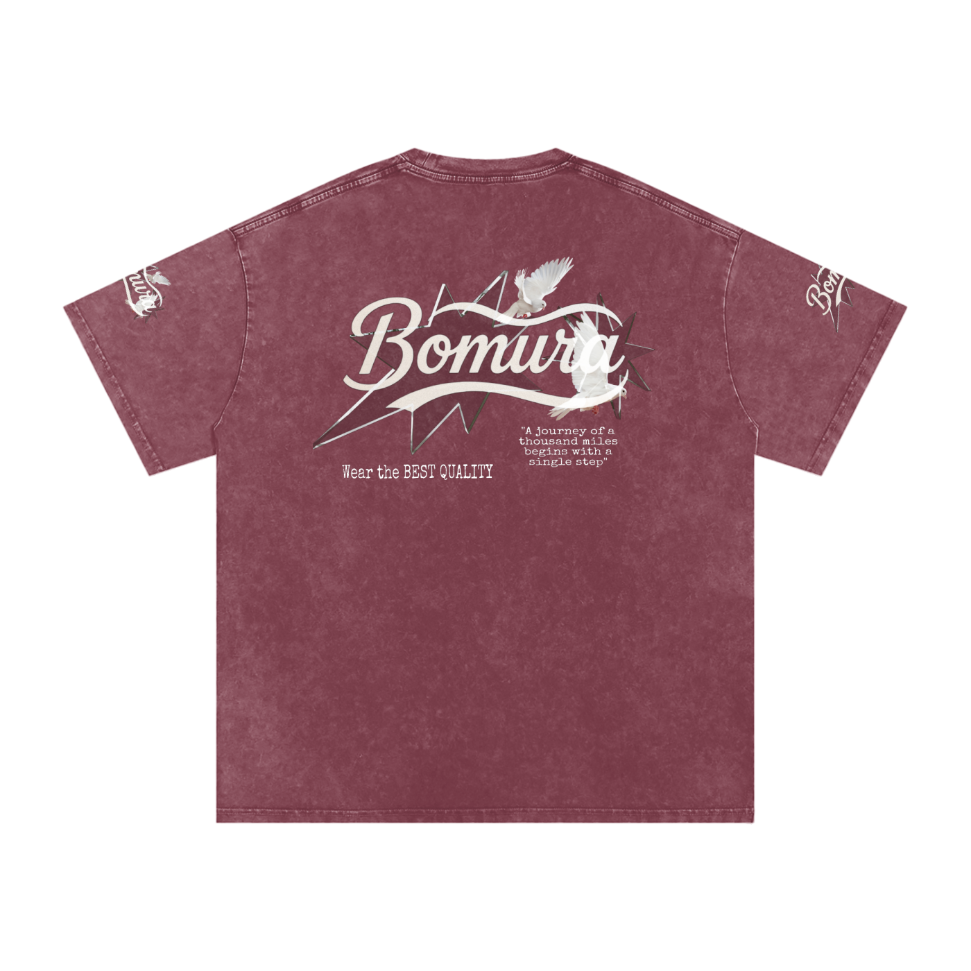 Bomura Logo Script Oversized Cotton T-Shirt
