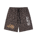 Unisex Heavyweight Leopard Drawstring Shorts