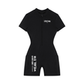 Women's Quarter-Zip Short Sleeve Romper