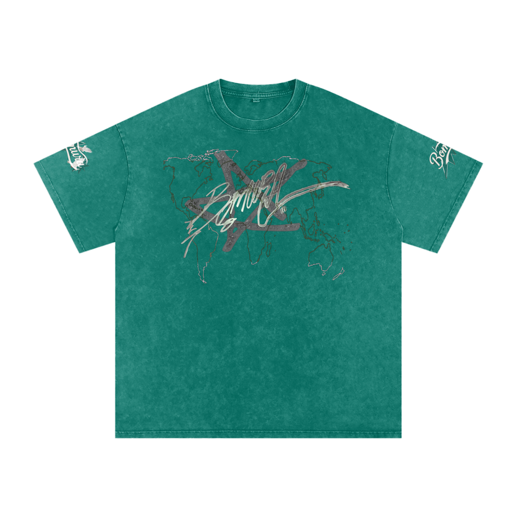Bomura Logo Script Oversized Cotton T-Shirt