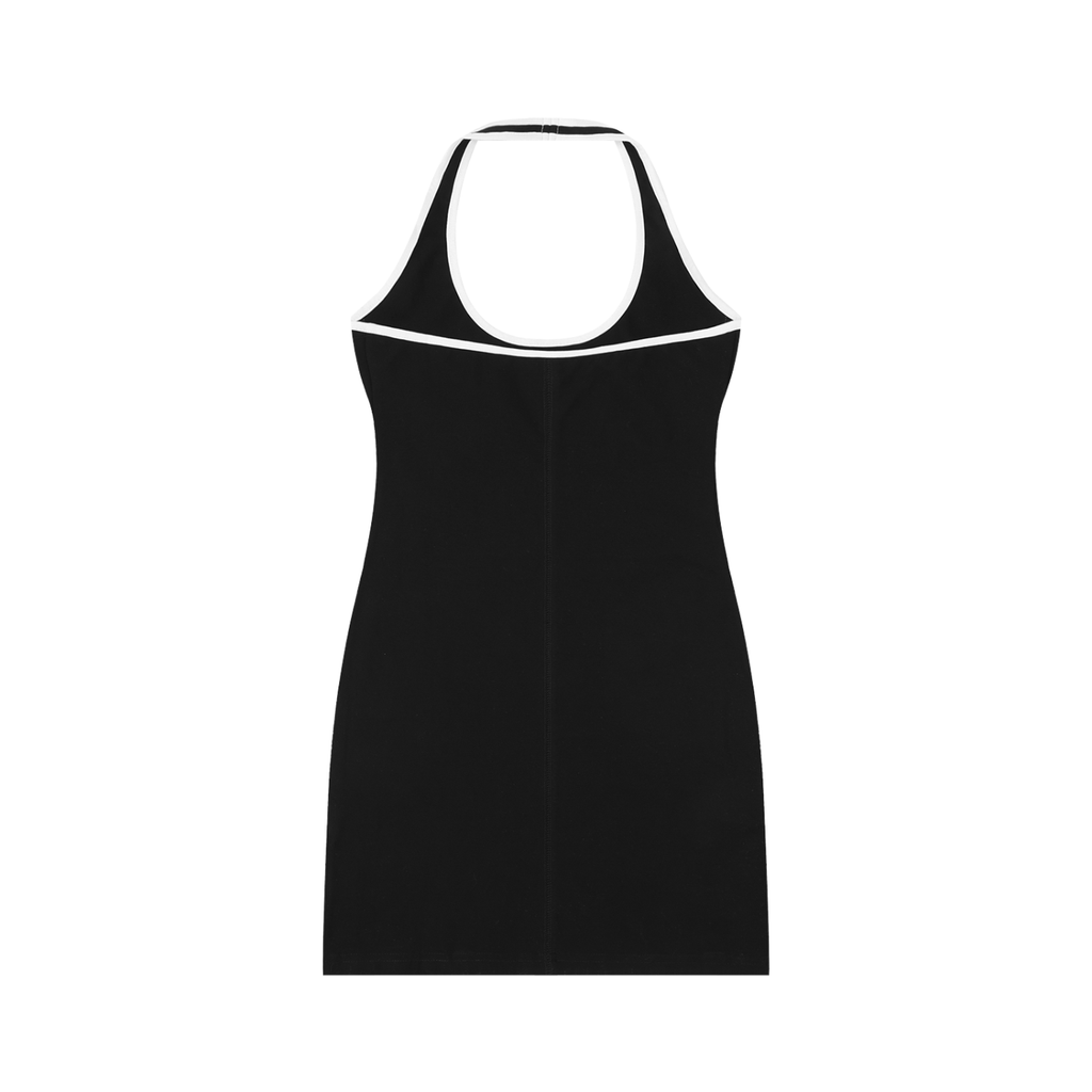 La Santos Bomura Italy Script Halter Dress