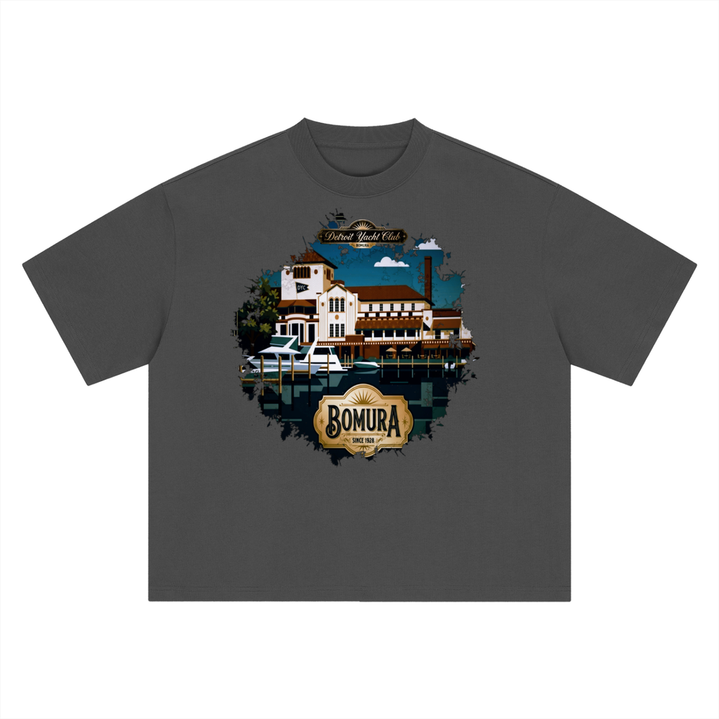 Detroit Yacht Club 1928 Oversized Tee by Bomura