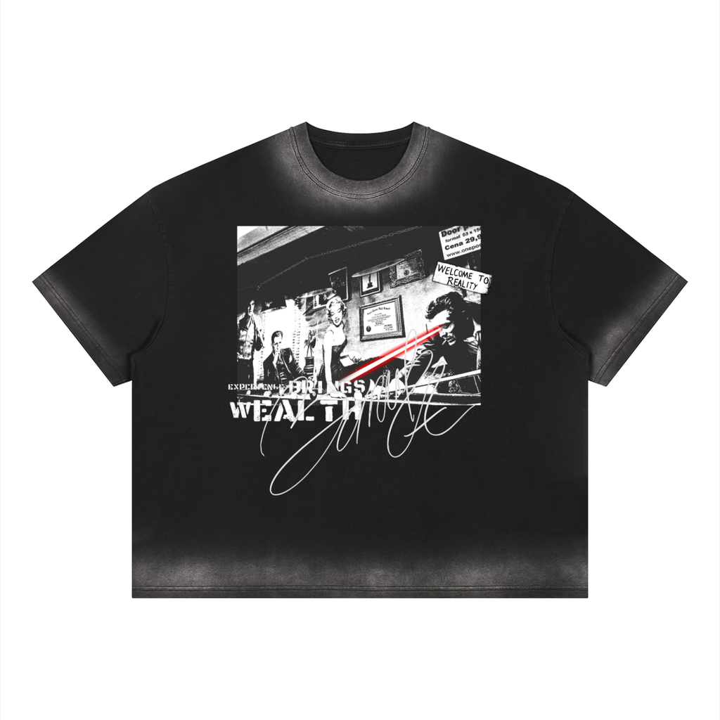 Bomura Faded Welcome To Realities Vintage Wash Tee