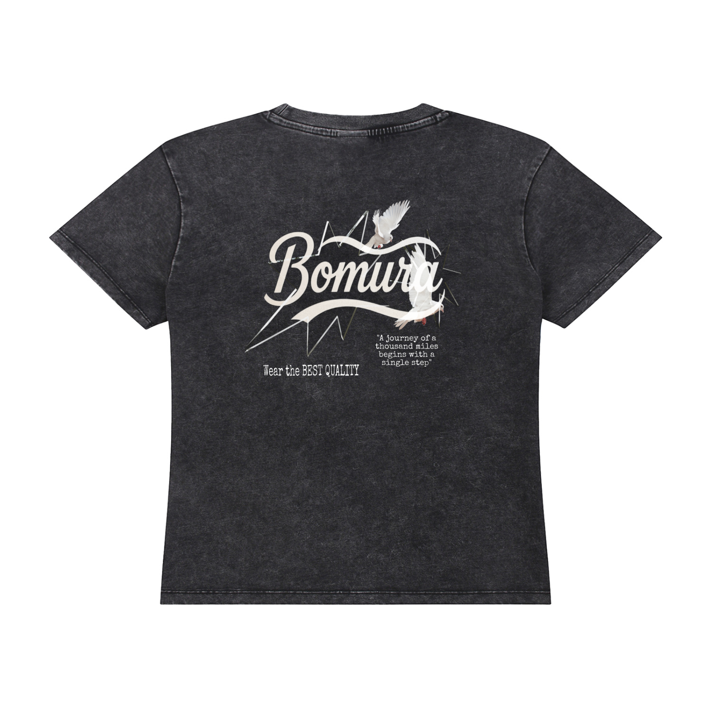 Bomura Collection '26 Summer Issues Vintage Wash Drop Shoulder T-shirt
