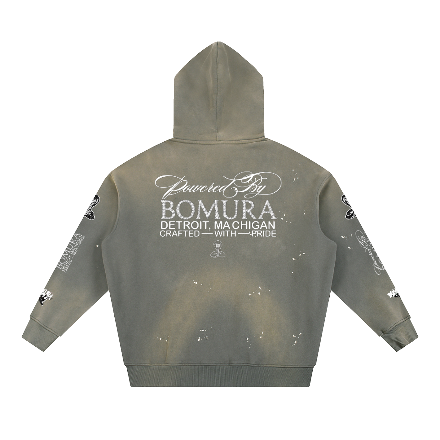 Bomura Vintage Via Vandetta Embellished Hoodie