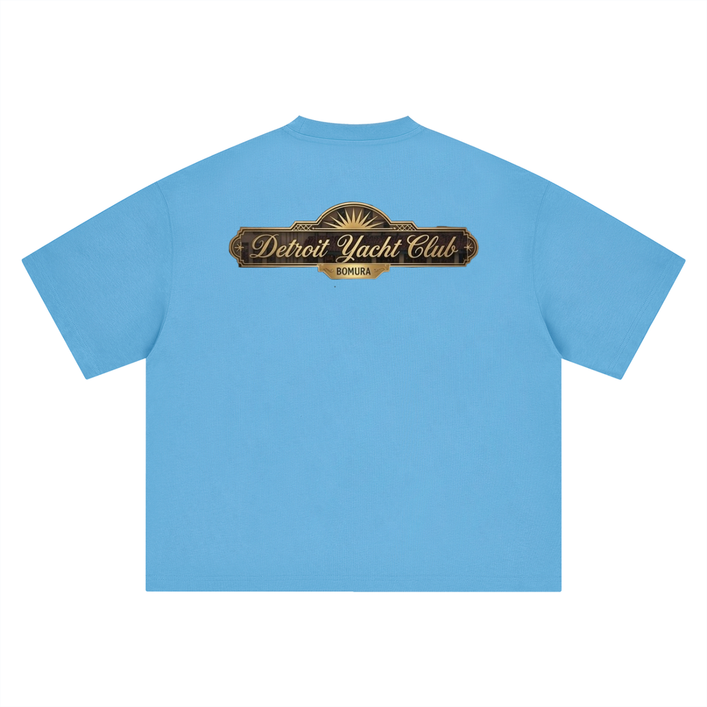 Detroit Yacht Club 1928 Oversized Tee by Bomura