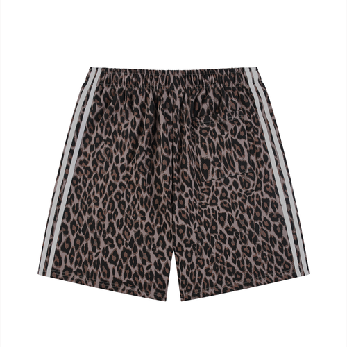 Bomura "Experience Brings Wealth" LSB Leopard Drawstring Shorts