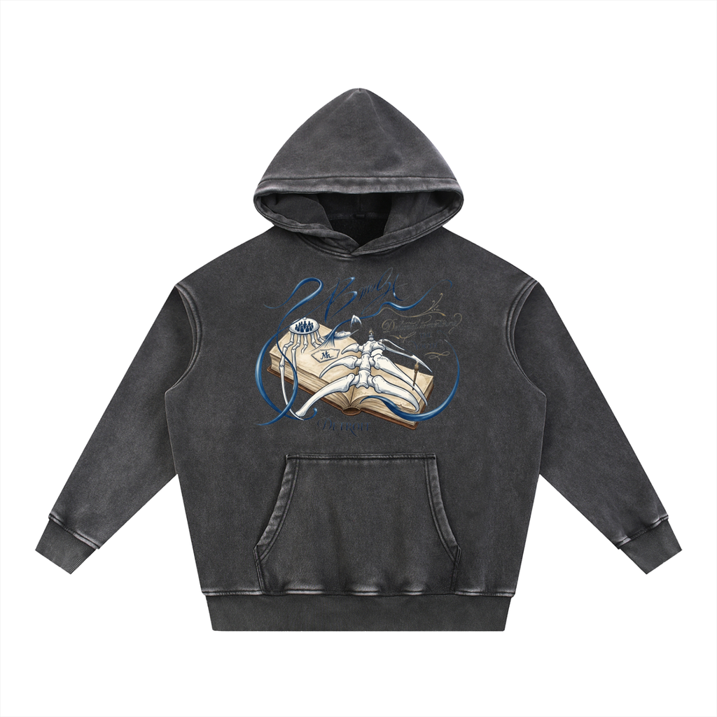 Snow Wash Fleece Oversize Hoodie