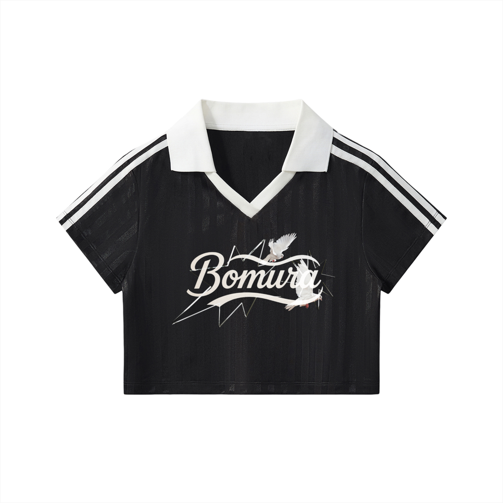 Bomura Varsity Sport Crop Jersey
