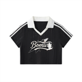 Bomura Varsity Sport Crop Jersey