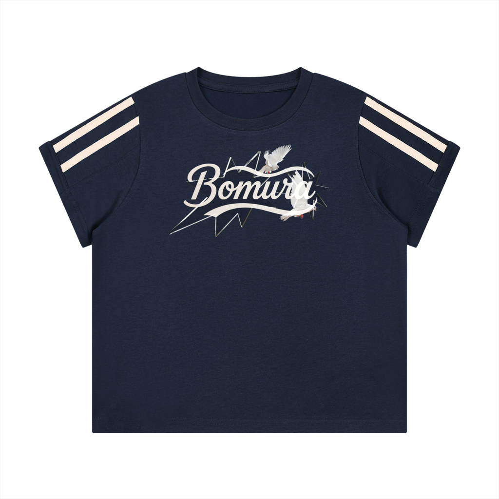 Bomura Collections '26 Women's Varsity Stripe T-Shirt