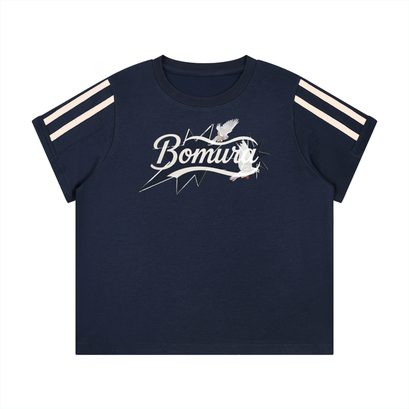 Bomura Collections '26 Women's Varsity Stripe T-Shirt