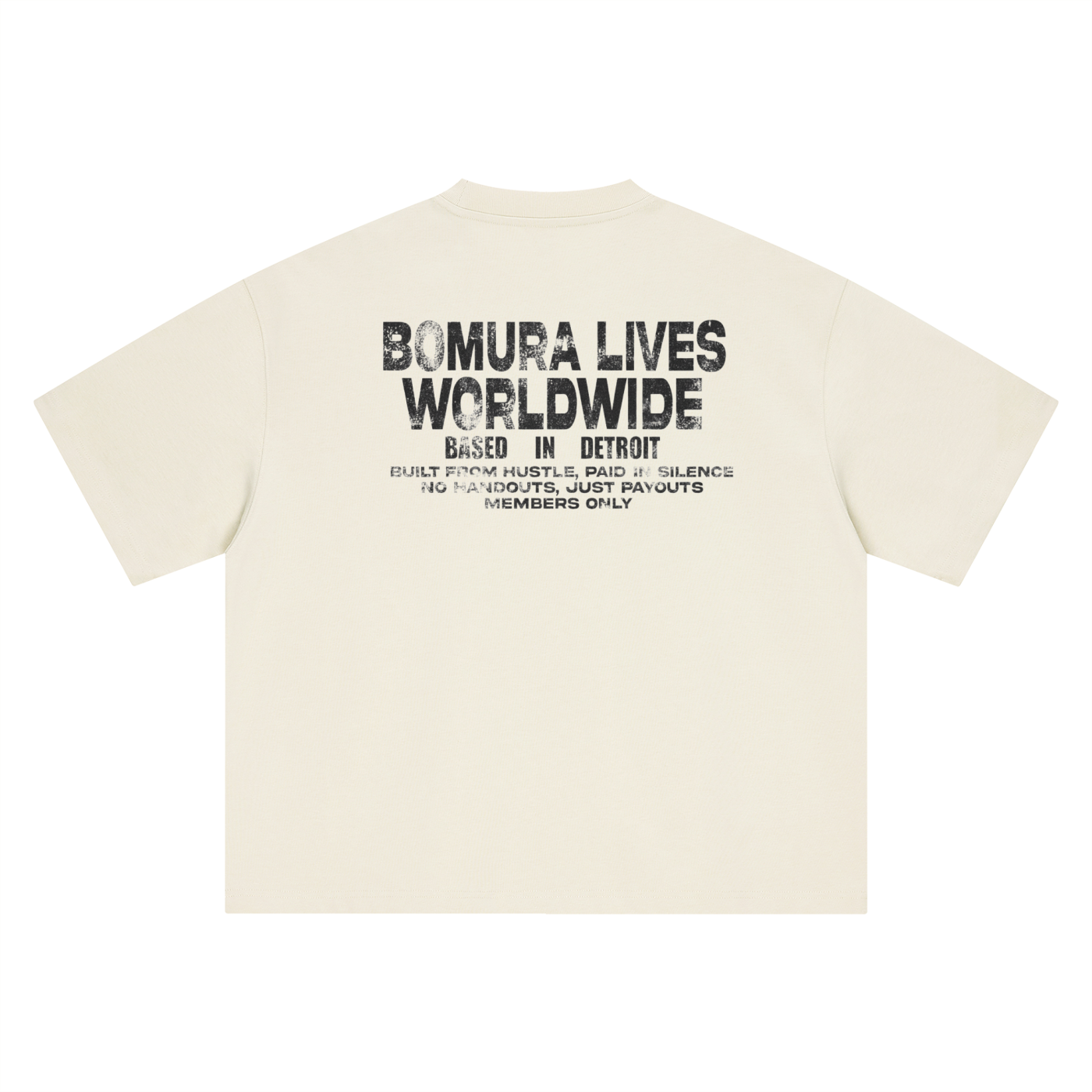 Built in Silence Detroit Worldwide Tee – Black Logo