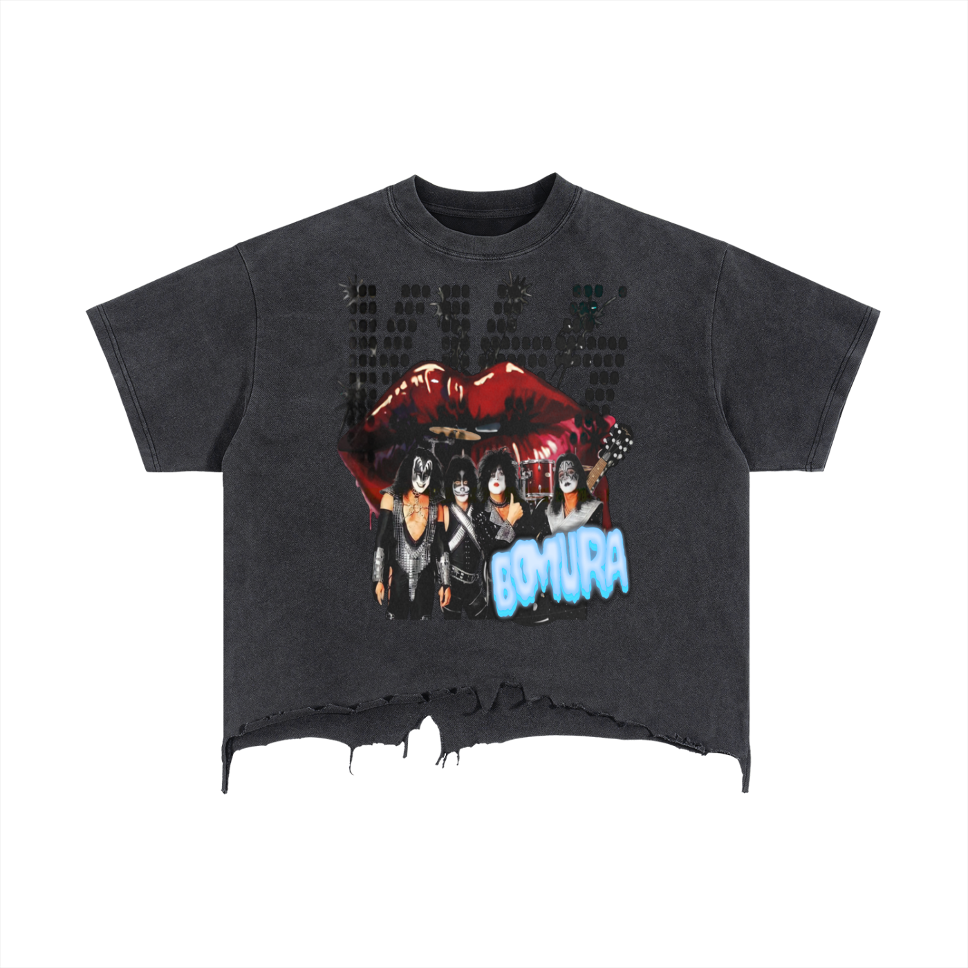 Bomura Collection '26 KISS TOUR 2035 Vintage Boxy Distressed T-Shirt