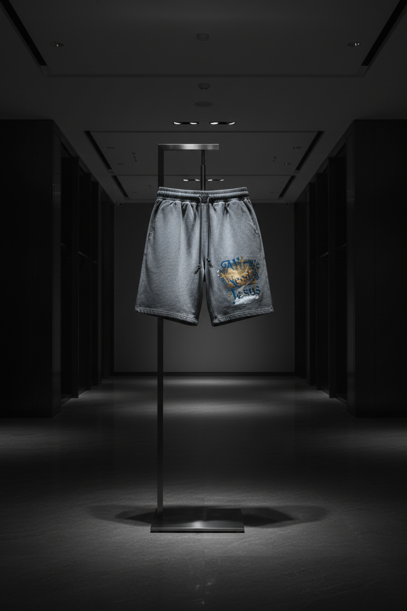 All We Need Is Jesus Shorts - Gray