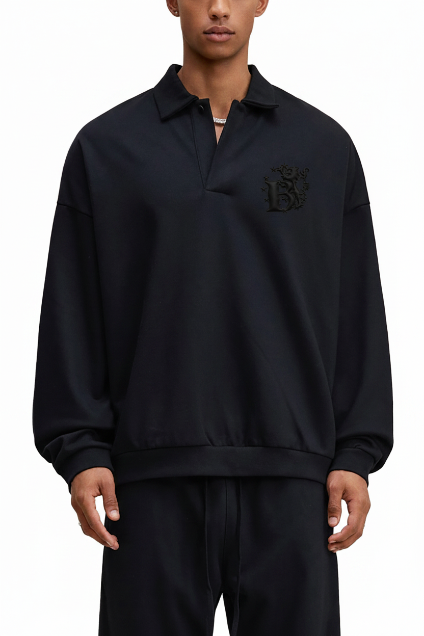 B Monogram Polo Embroidery