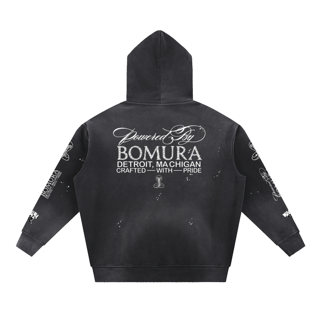 Bomura Vintage Via Vandetta Embellished Hoodie