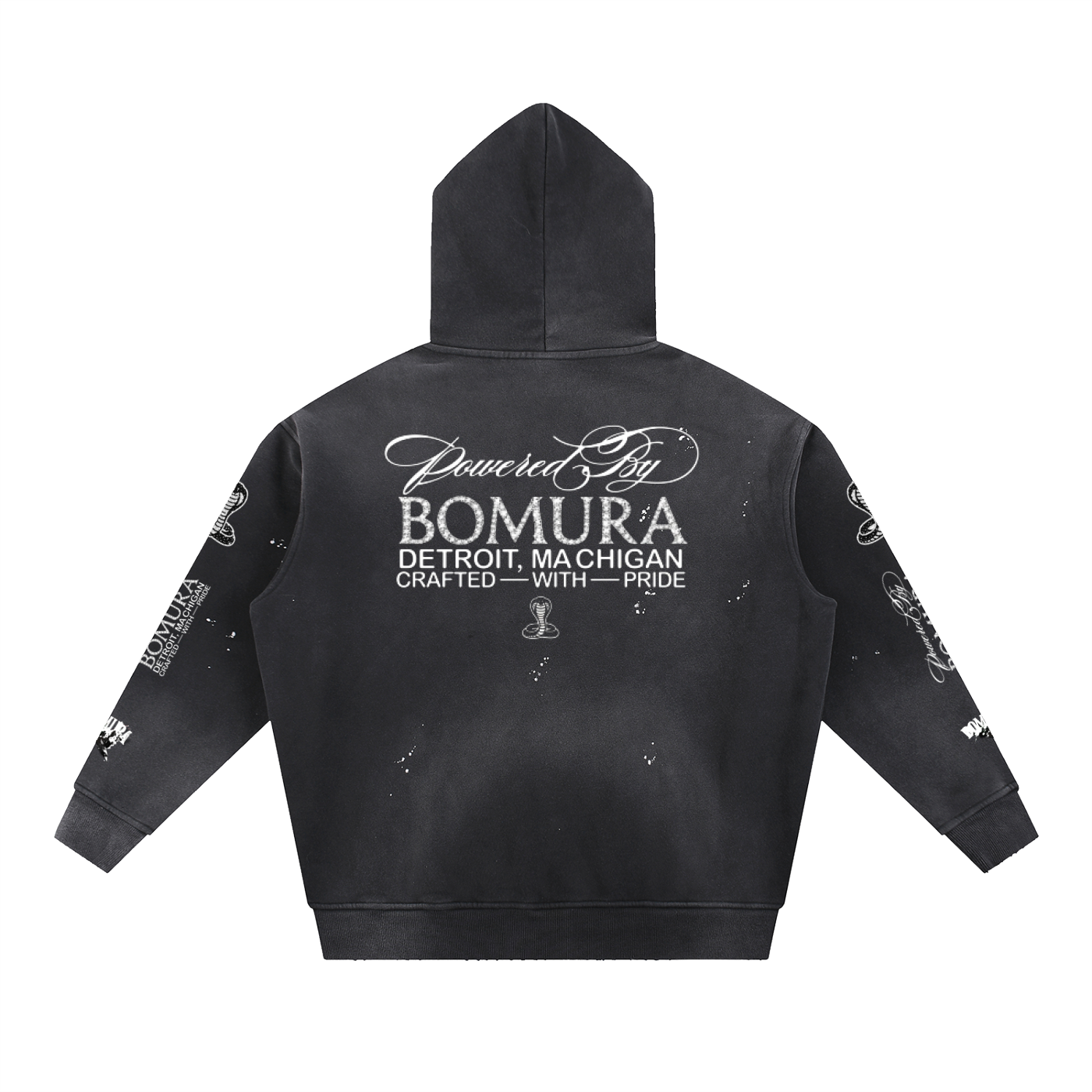 Bomura Vintage Via Vandetta Embellished Hoodie