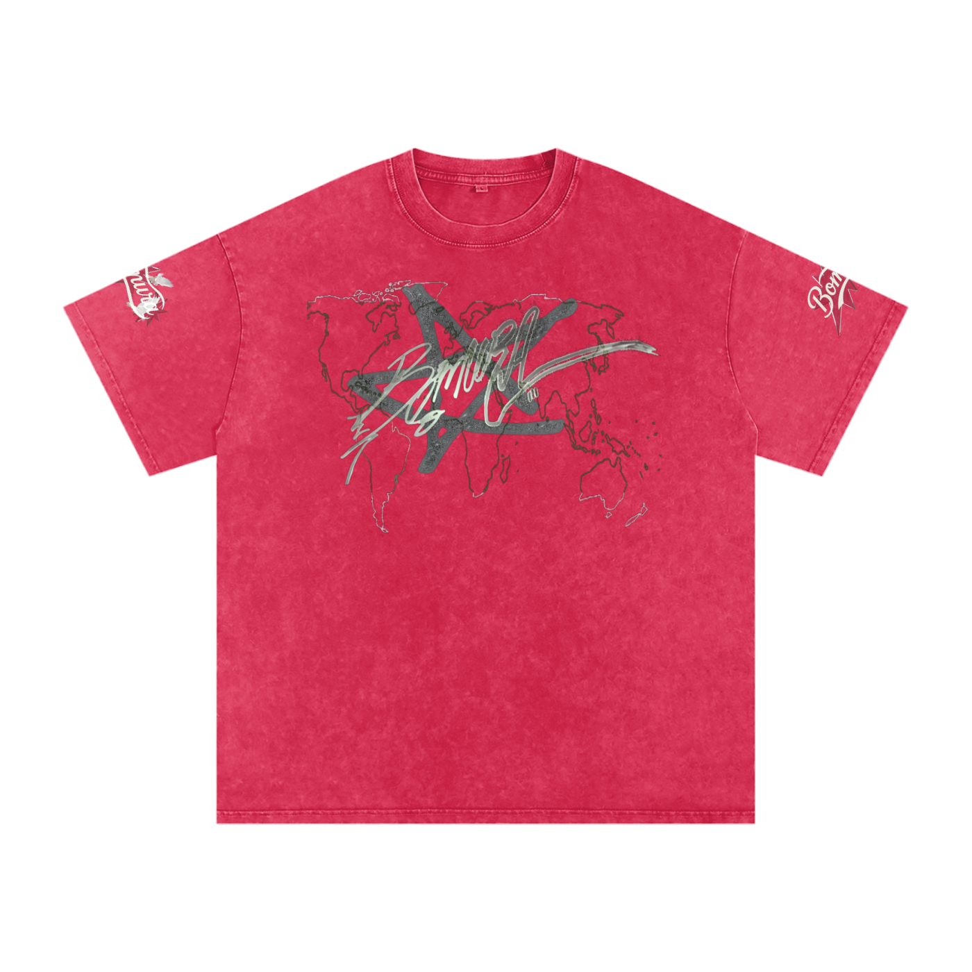 Bomura Logo Script Oversized Cotton T-Shirt