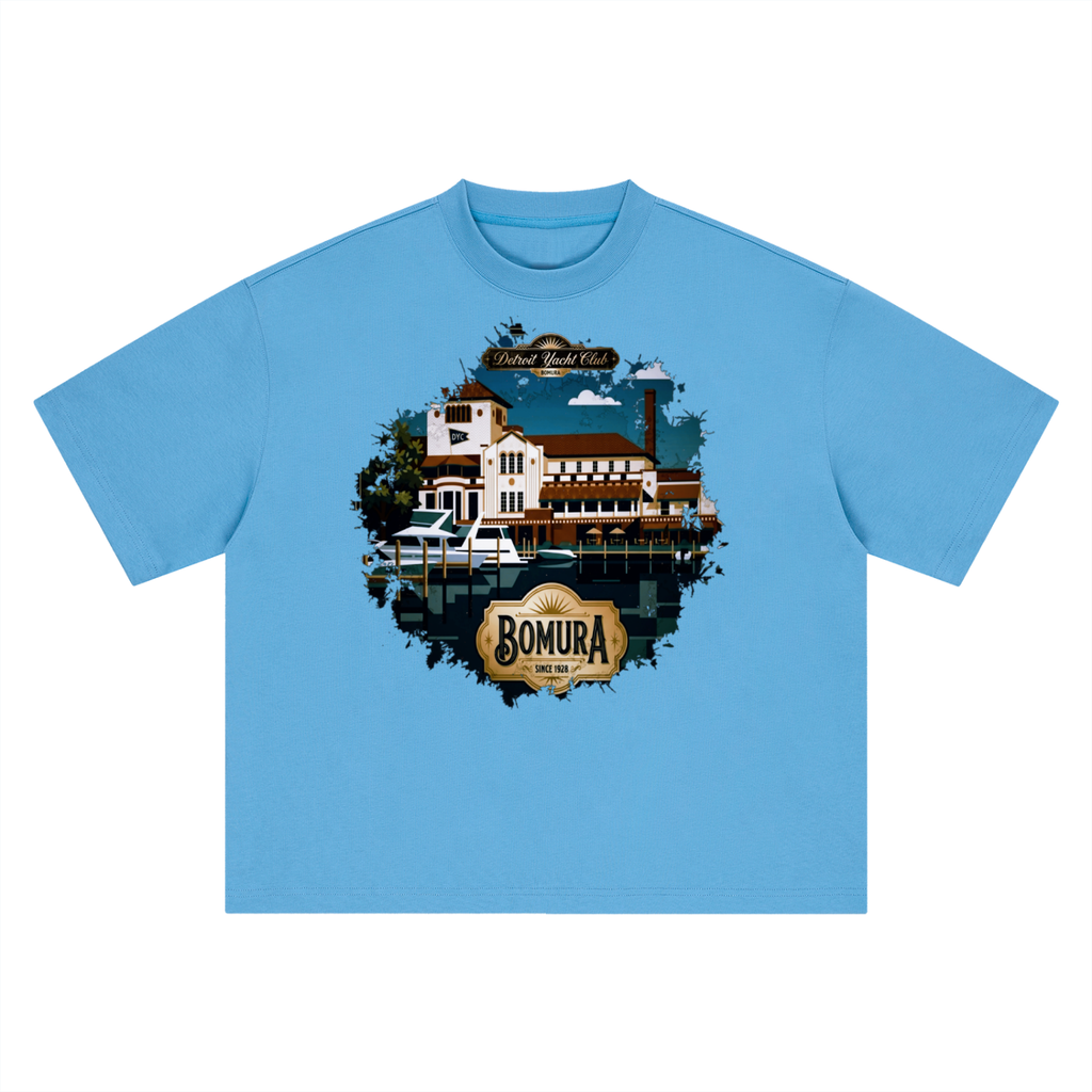Detroit Yacht Club 1928 Oversized Tee by Bomura