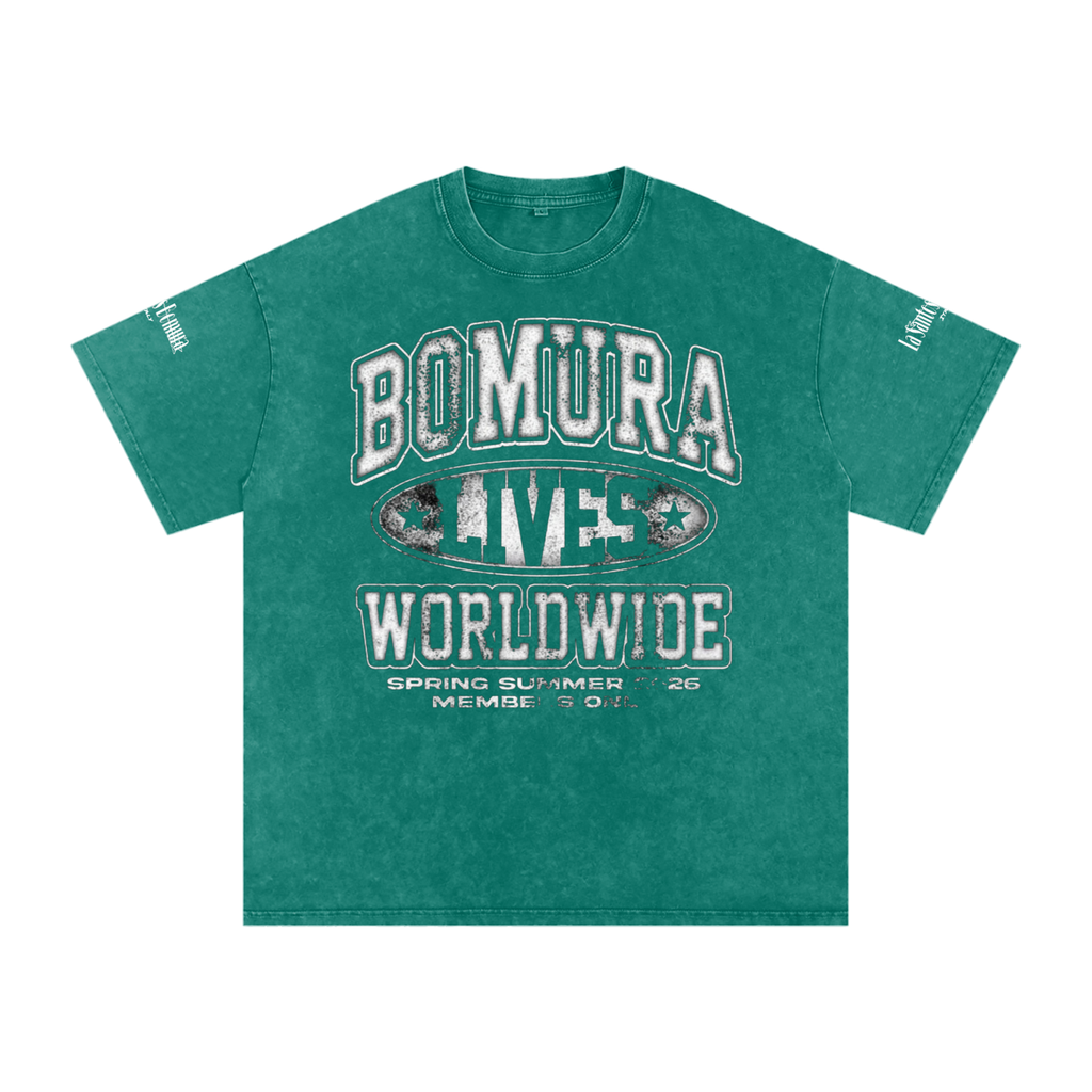 Bomura Lives SS'26 Washed Oversized Cotton T-Shirt