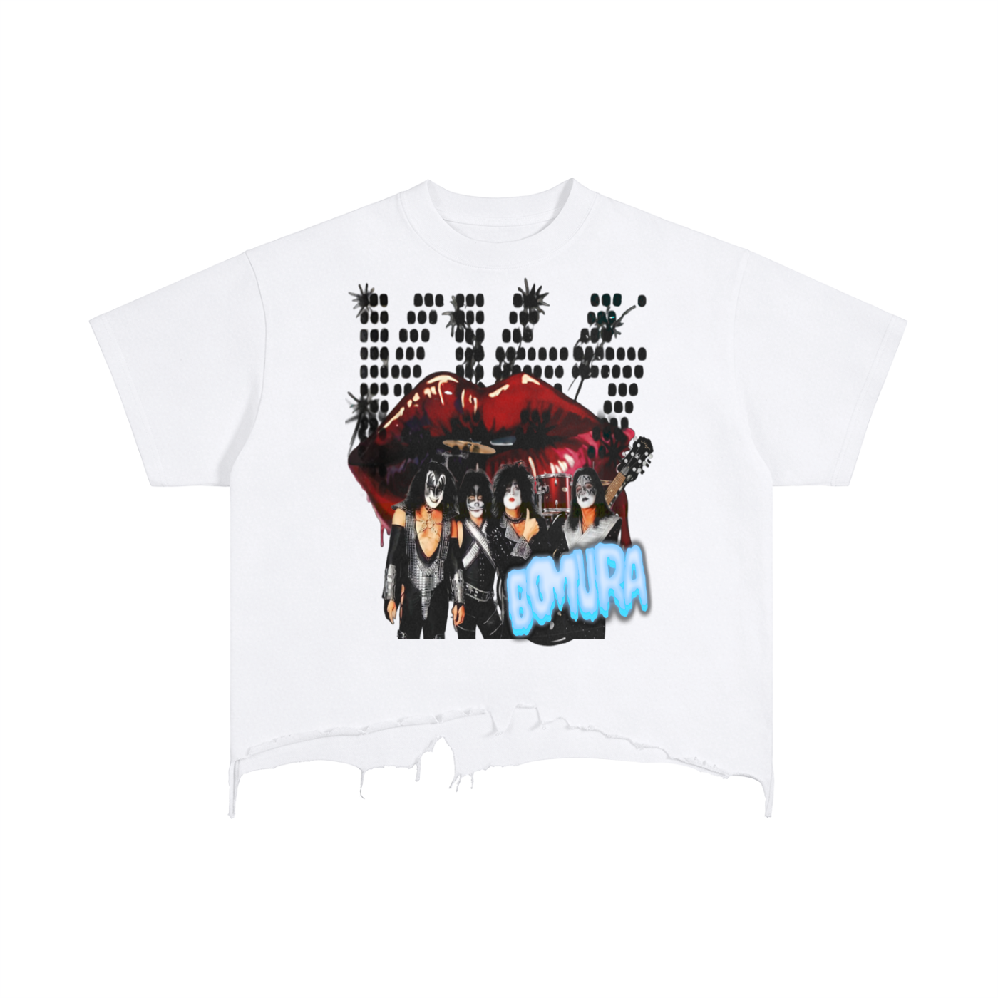 Bomura Collection '26 KISS TOUR 2035 Vintage Boxy Distressed T-Shirt