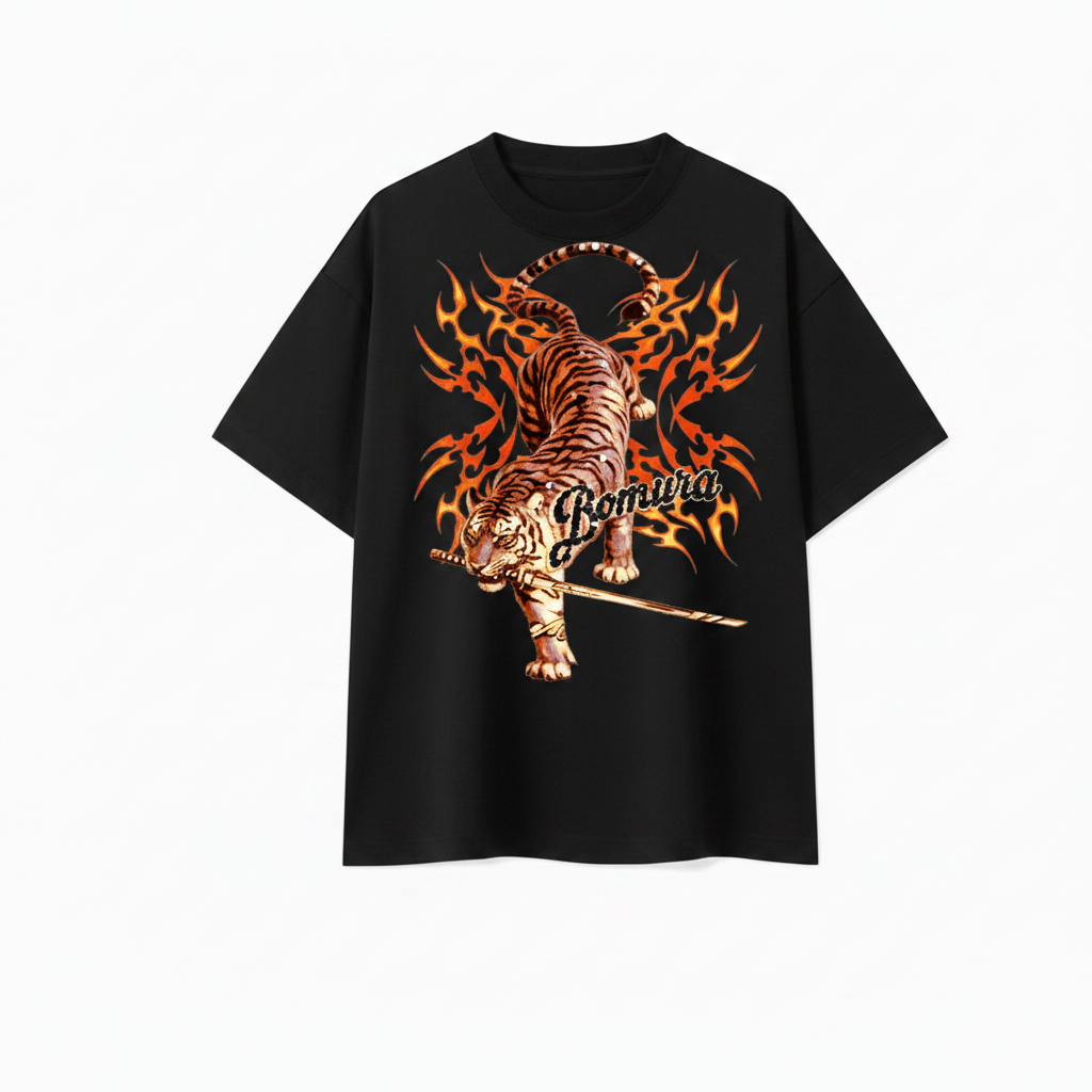 Bomura Blazing Ronin Tee — Black