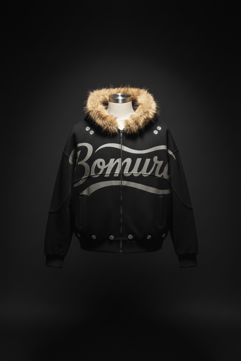 BOMURA Fur Faux Bomber - Premium Presentation