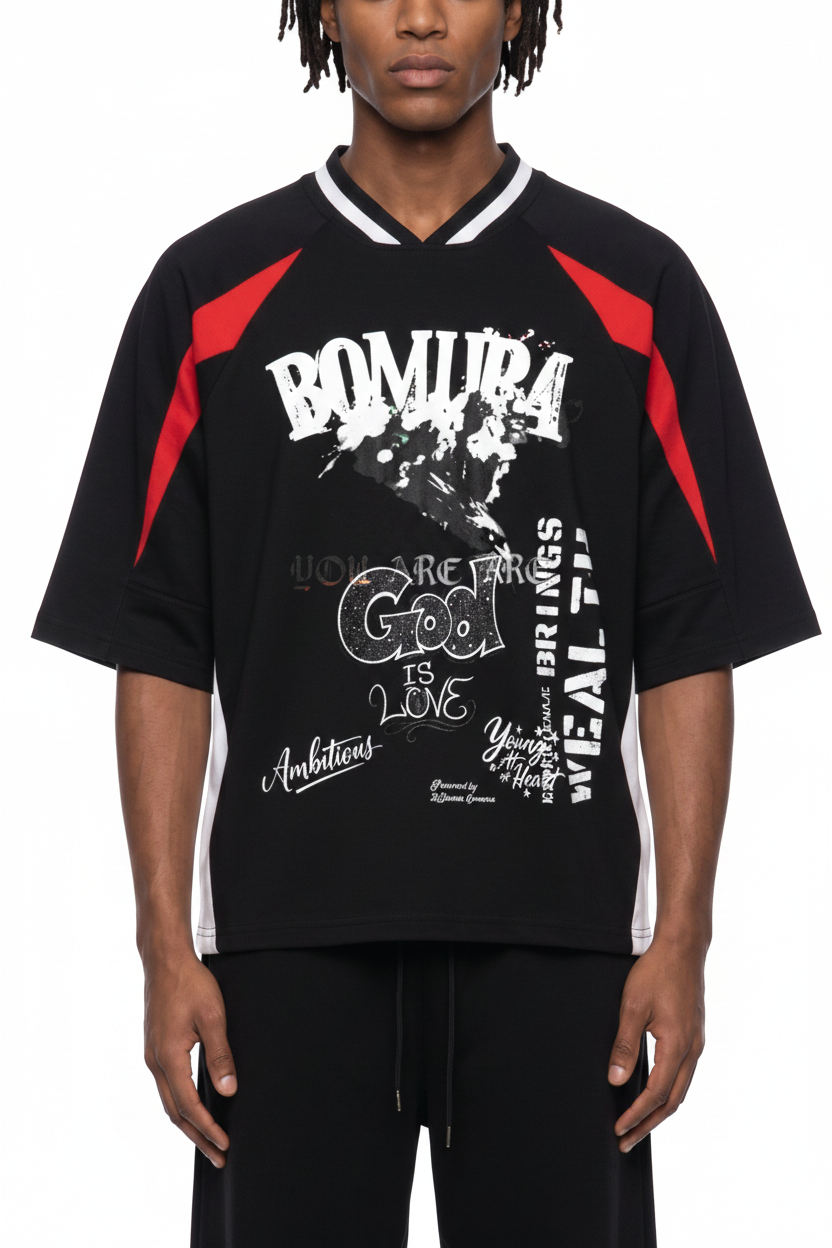 Bomura God Is Love Jersey Tee - Front View