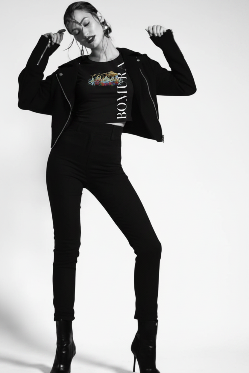 Bomura Golden Koi Tee on Model