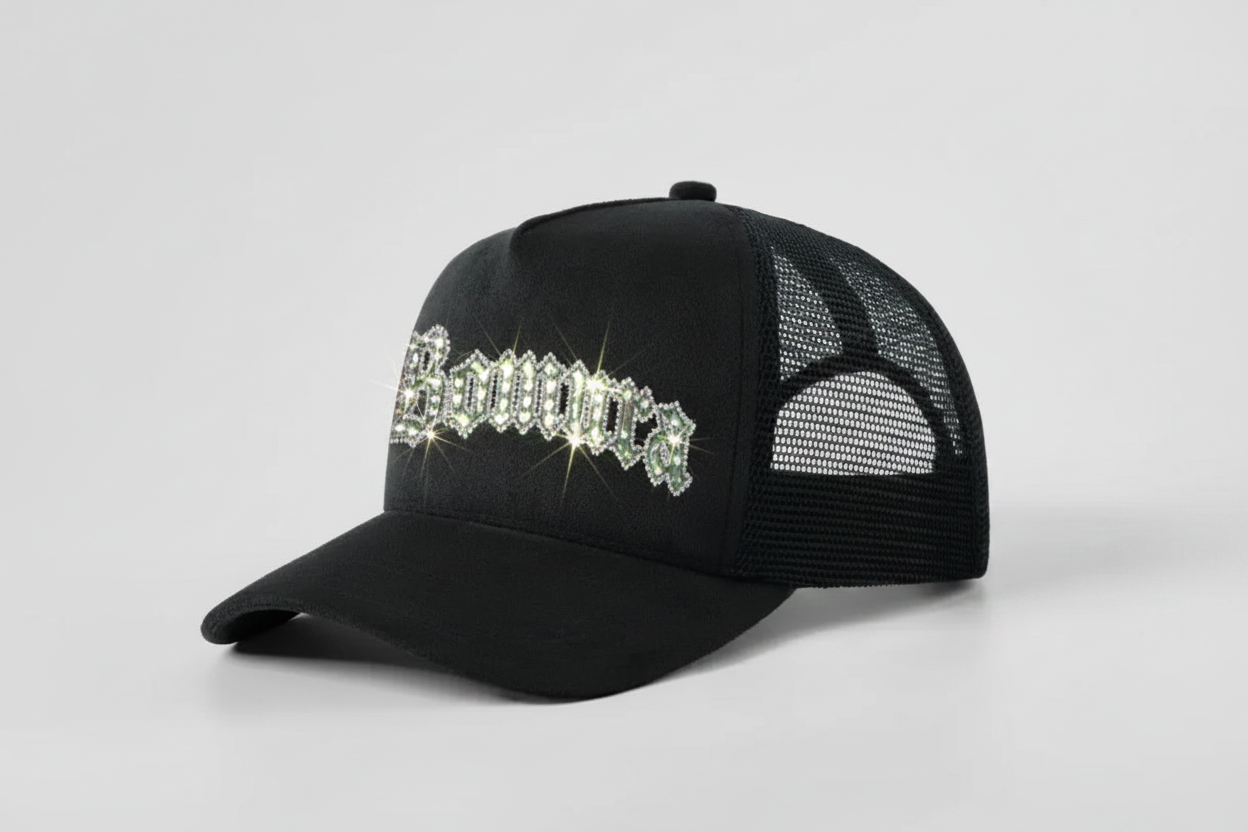 Bomura Gothic Rhinestone Trucker - Sparkle Enhanced