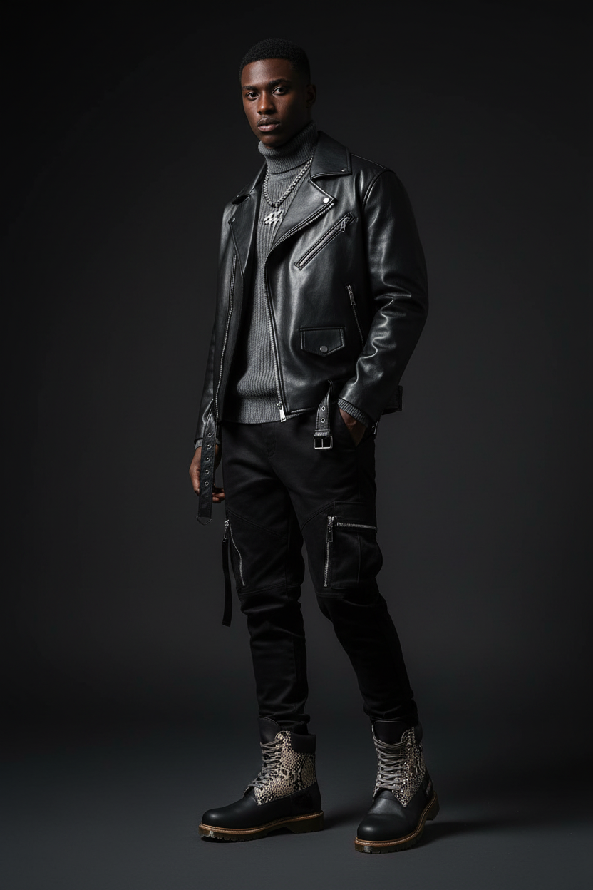 Bomura Stitch Boot Fashion Editorial