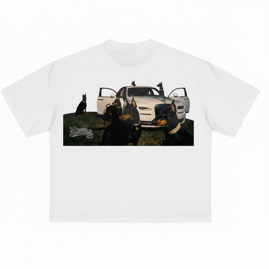 Bomura White Tee - Back Graphic