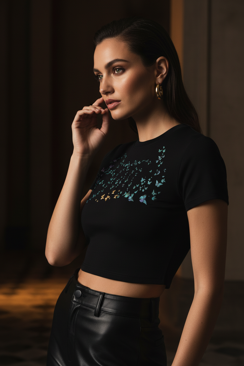 Butterfly Tee Side Editorial