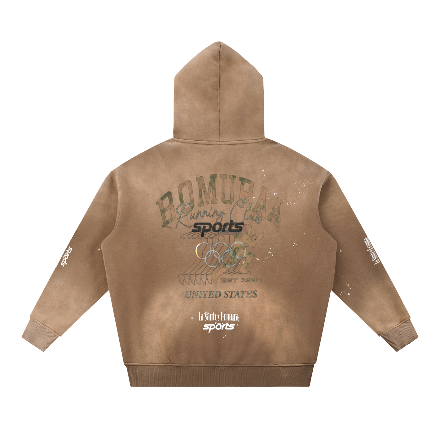 Bomuraa Athletic Vintage Detroit Fleece Hoodie