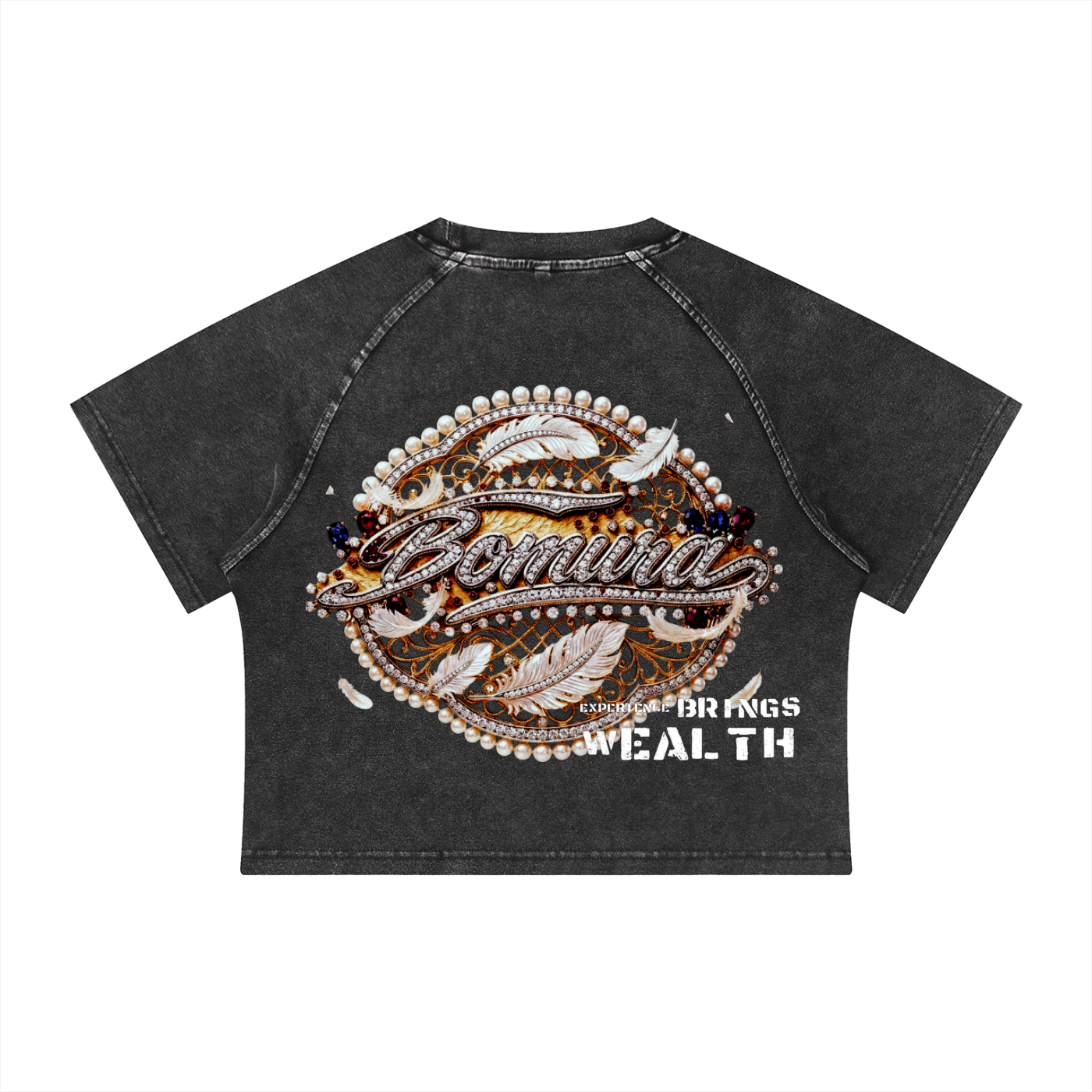 Bomuna Heritage Medallion Crop Tee