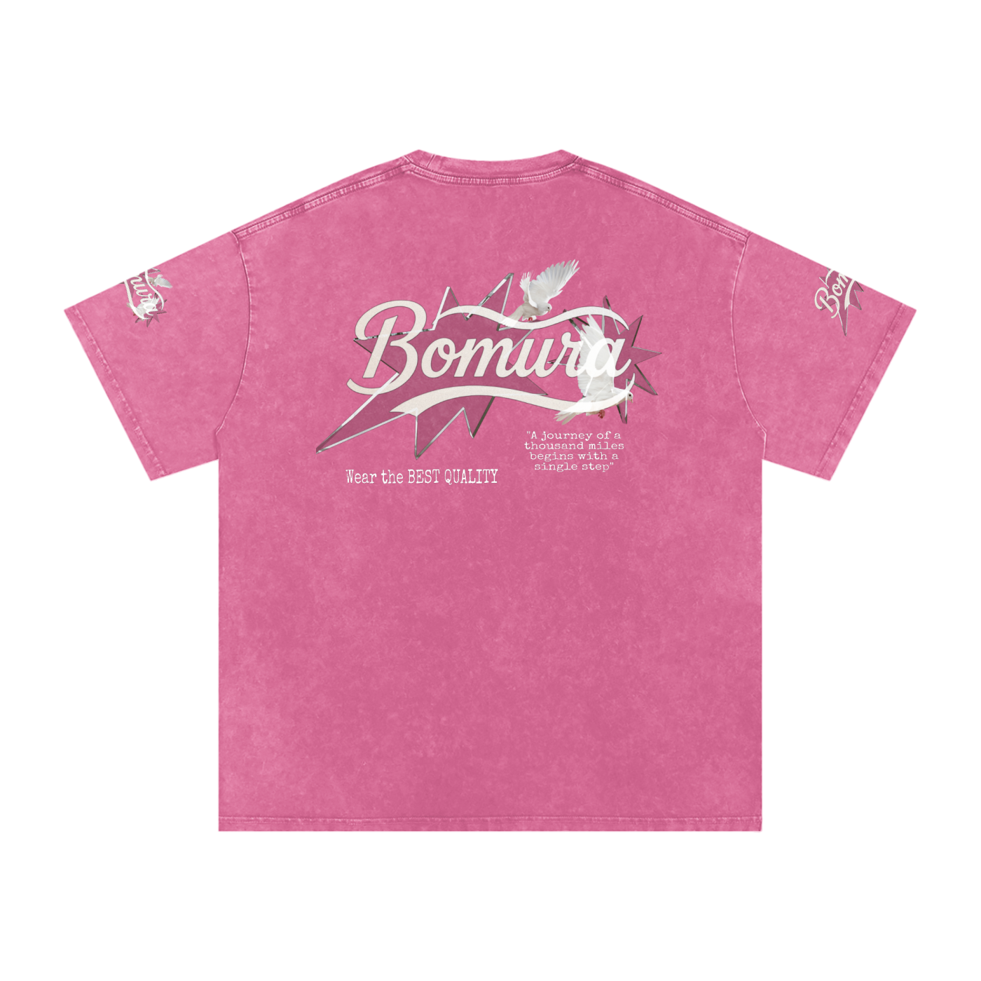 Bomura Logo Script Oversized Cotton T-Shirt