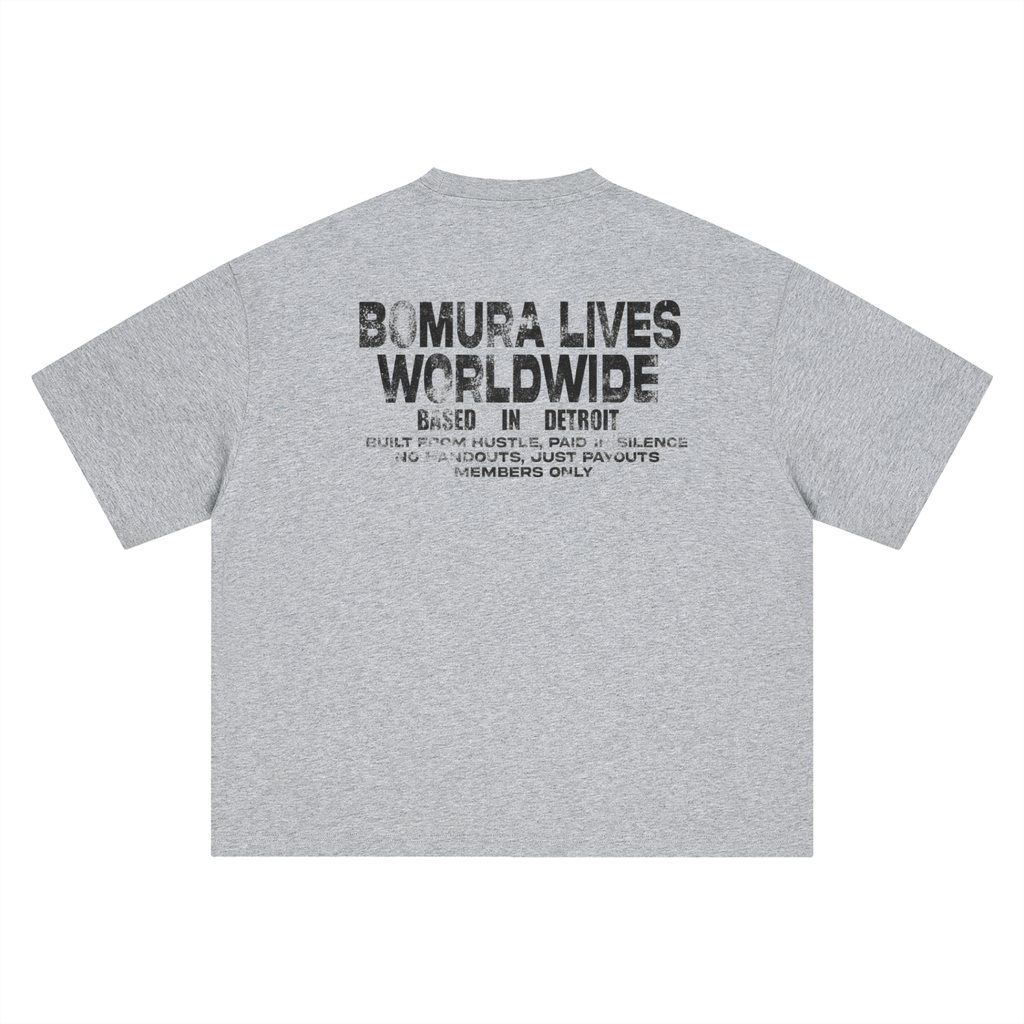 Built in Silence Detroit Worldwide Tee – Black Logo