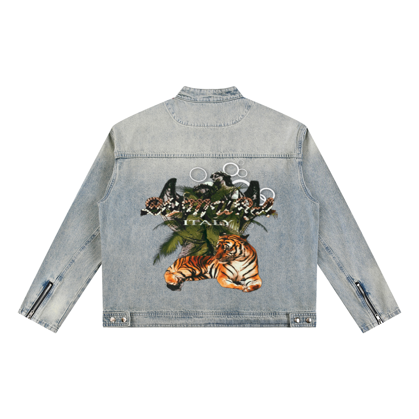 Bomura Collection '26 — Saul Vintage Wash Zip Denim Jacket