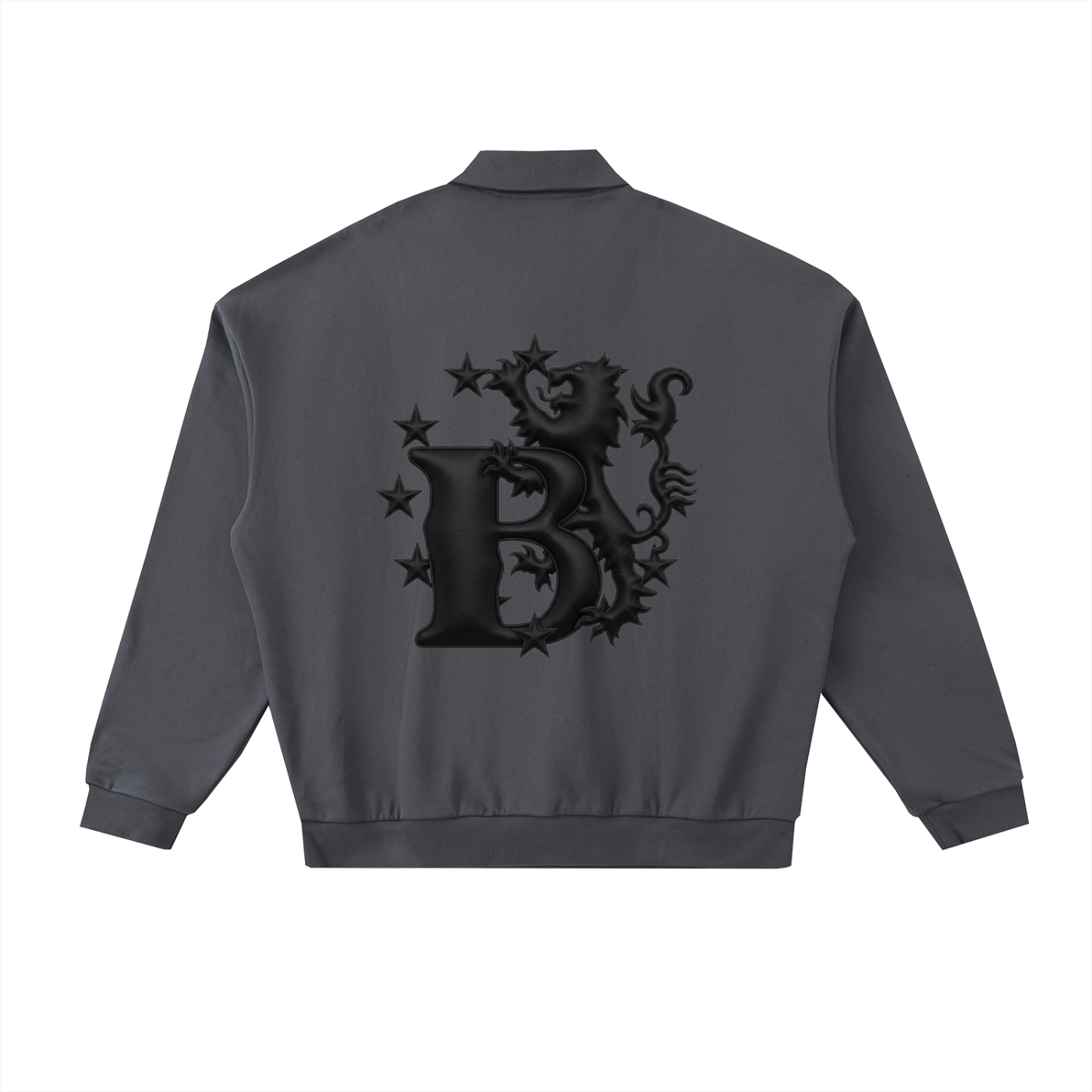 Bomura Noir Monogram Polo Sweatshirt