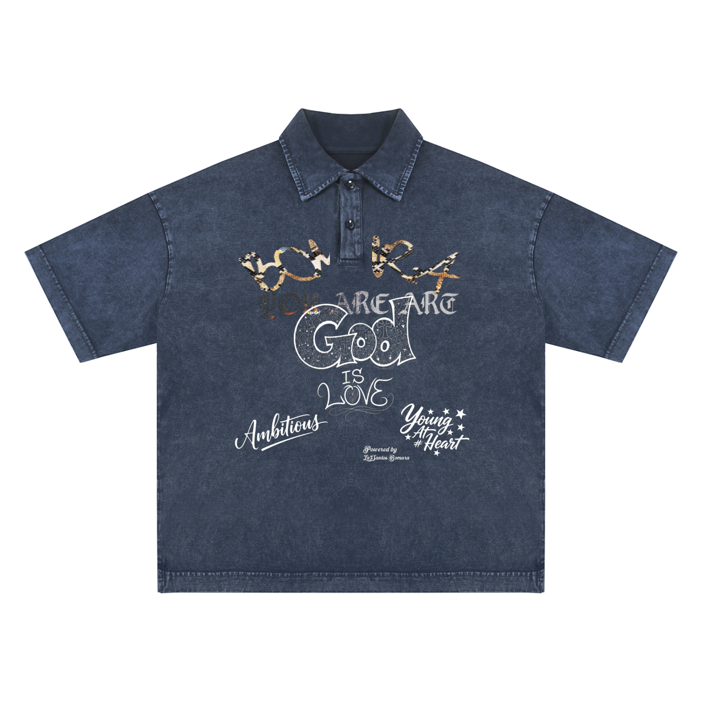 Bomura 'God Is LOVE' Polo Tee — LaSantos Bomura