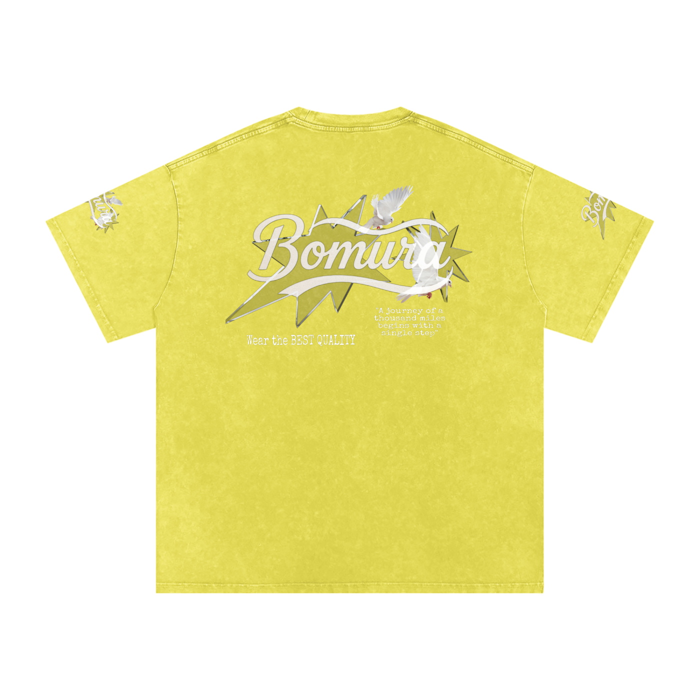 Bomura Logo Script Oversized Cotton T-Shirt