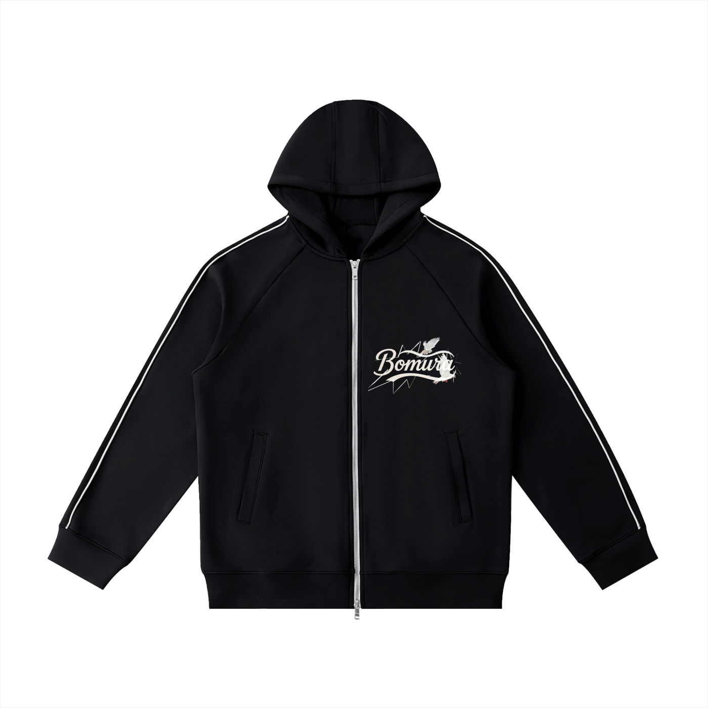 Bomura Collections '26 Heavyweight Vetto Sleeve Zip Hoodie