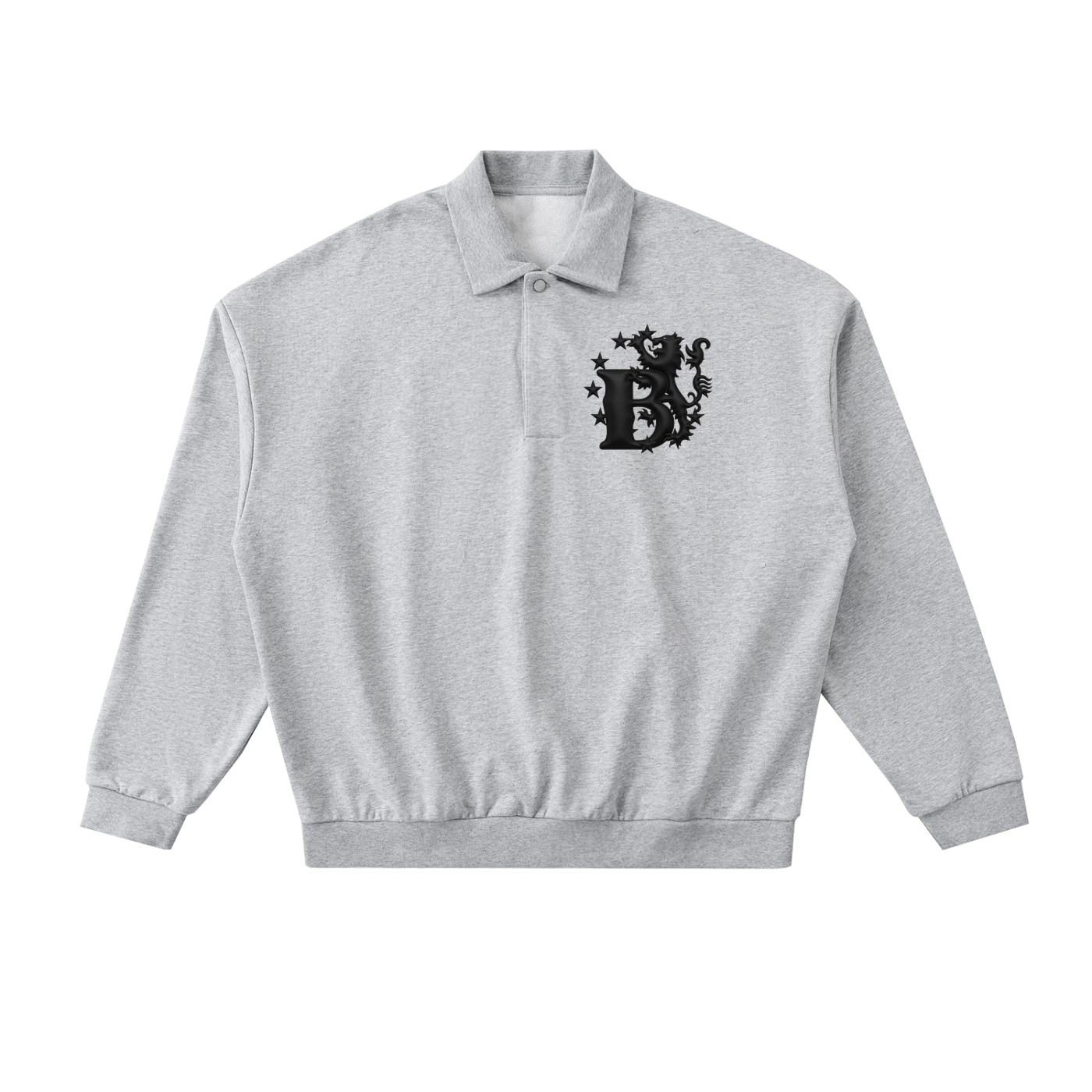 Bomura Noir Monogram Polo Sweatshirt