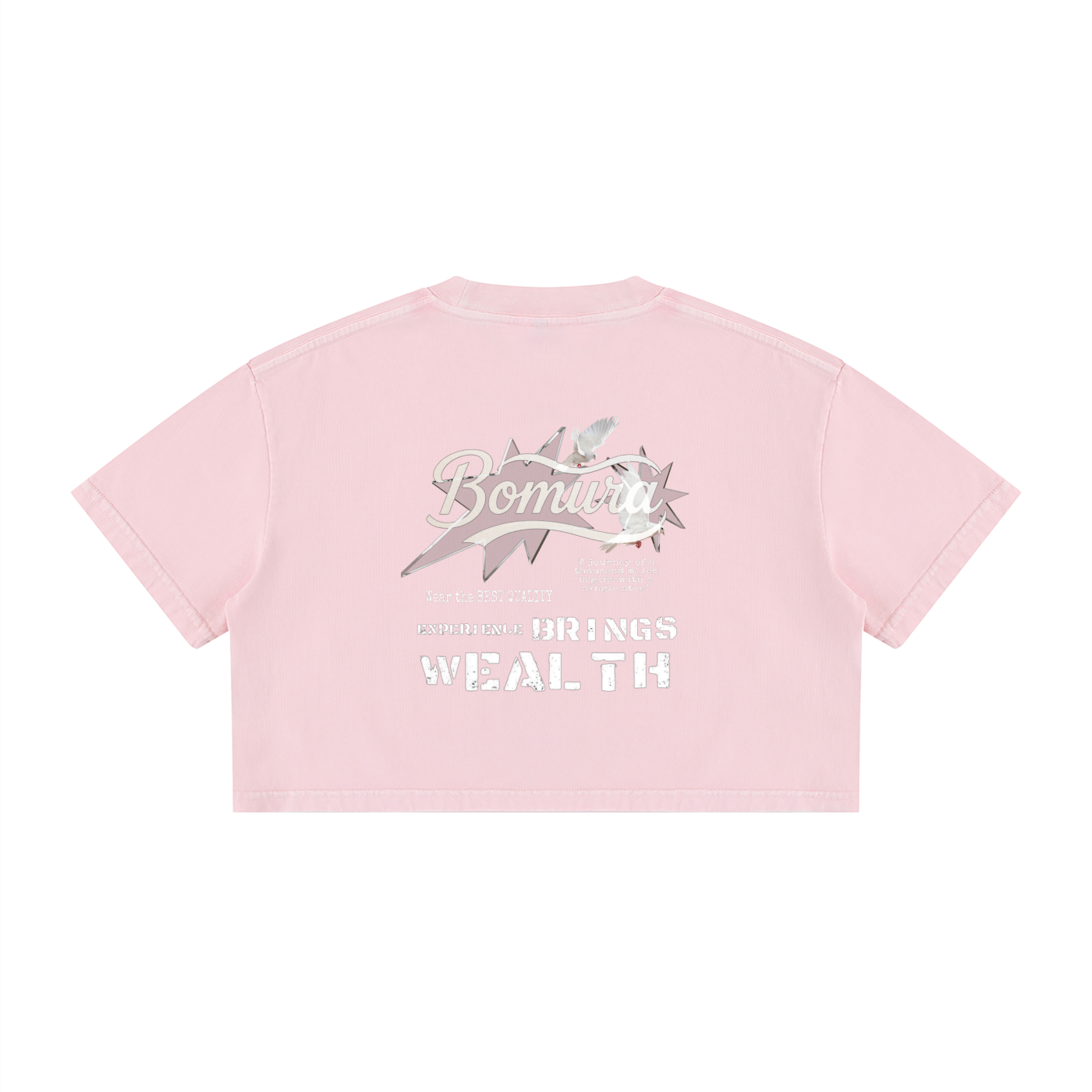 Women's Mineral Wash Cotton Crop T-Shirt