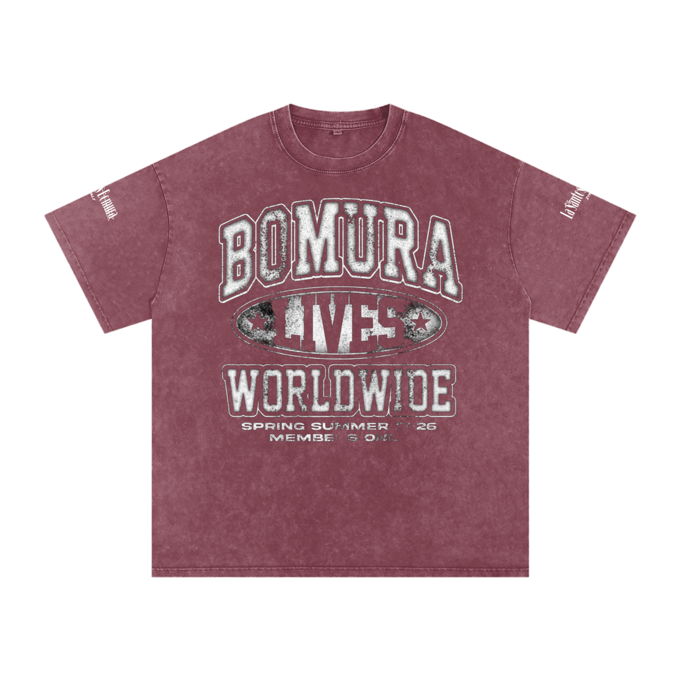 Bomura Lives SS'26 Washed Oversized Cotton T-Shirt