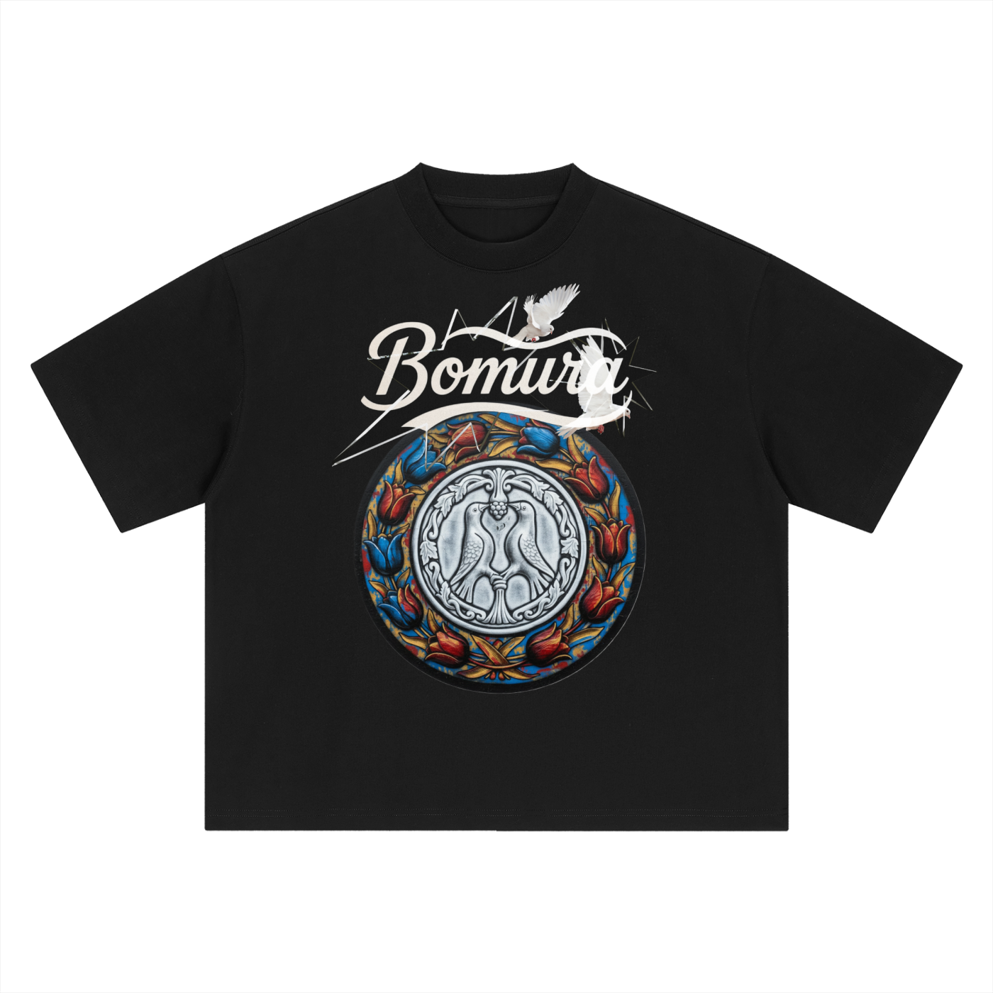 Bomura Floral Medallion Tee